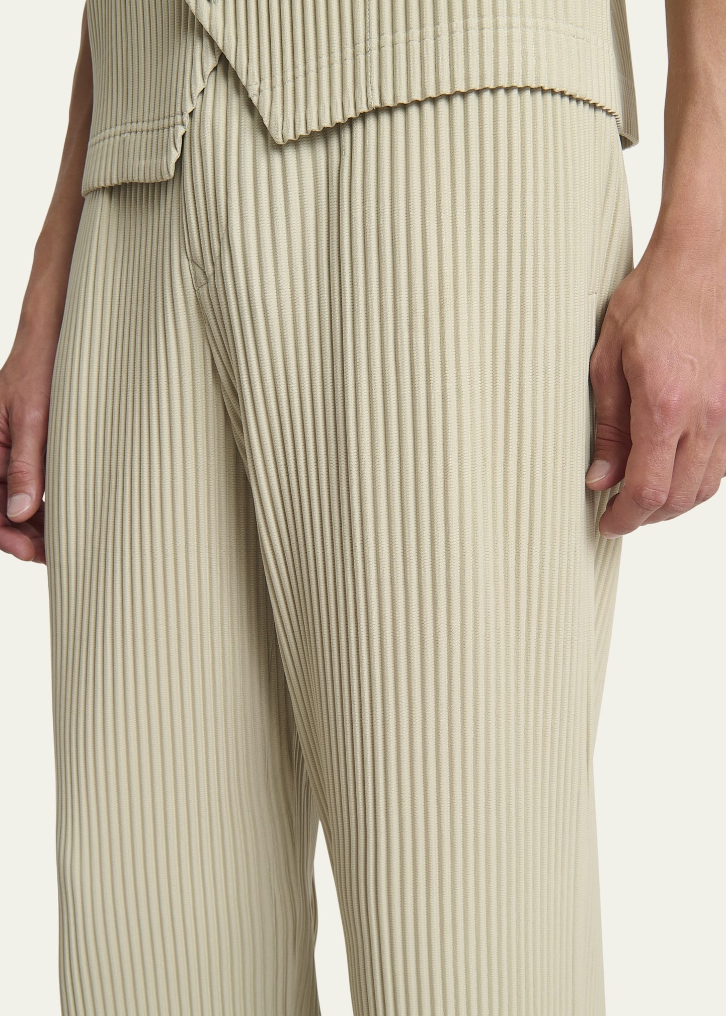 Men's Tailored Pleats Straight-Leg Pants - 5