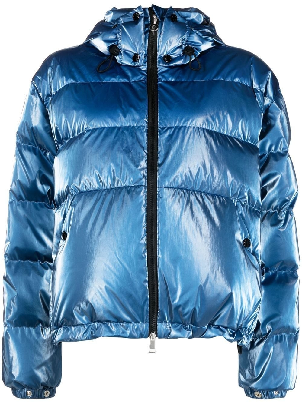 ジャケット MONCLER Women Outer K10931A0005654AQE 779 BLUE Moncler padded hooded down jacket | REVERSIBLE