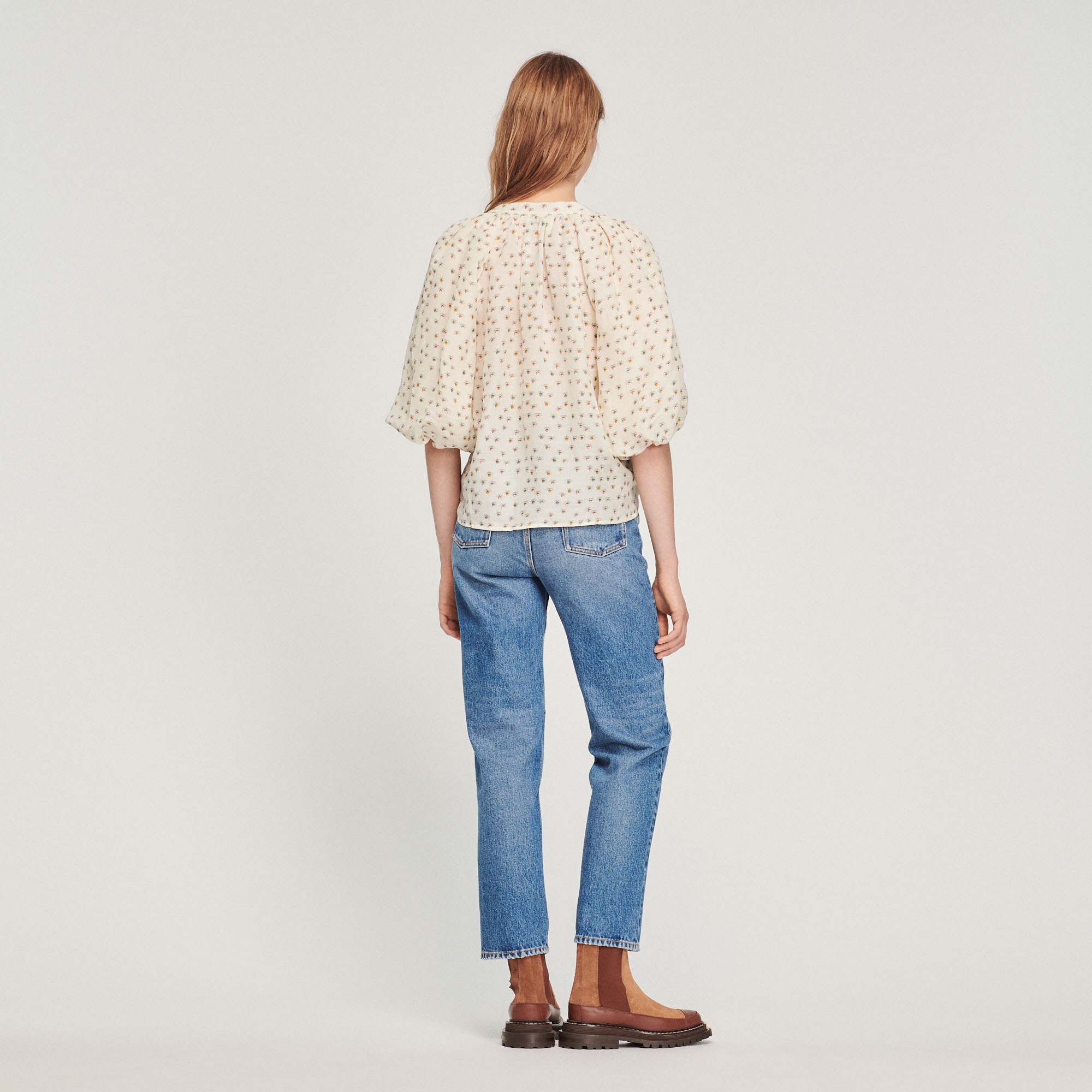 Loose top with Summer Flowers print - 6
