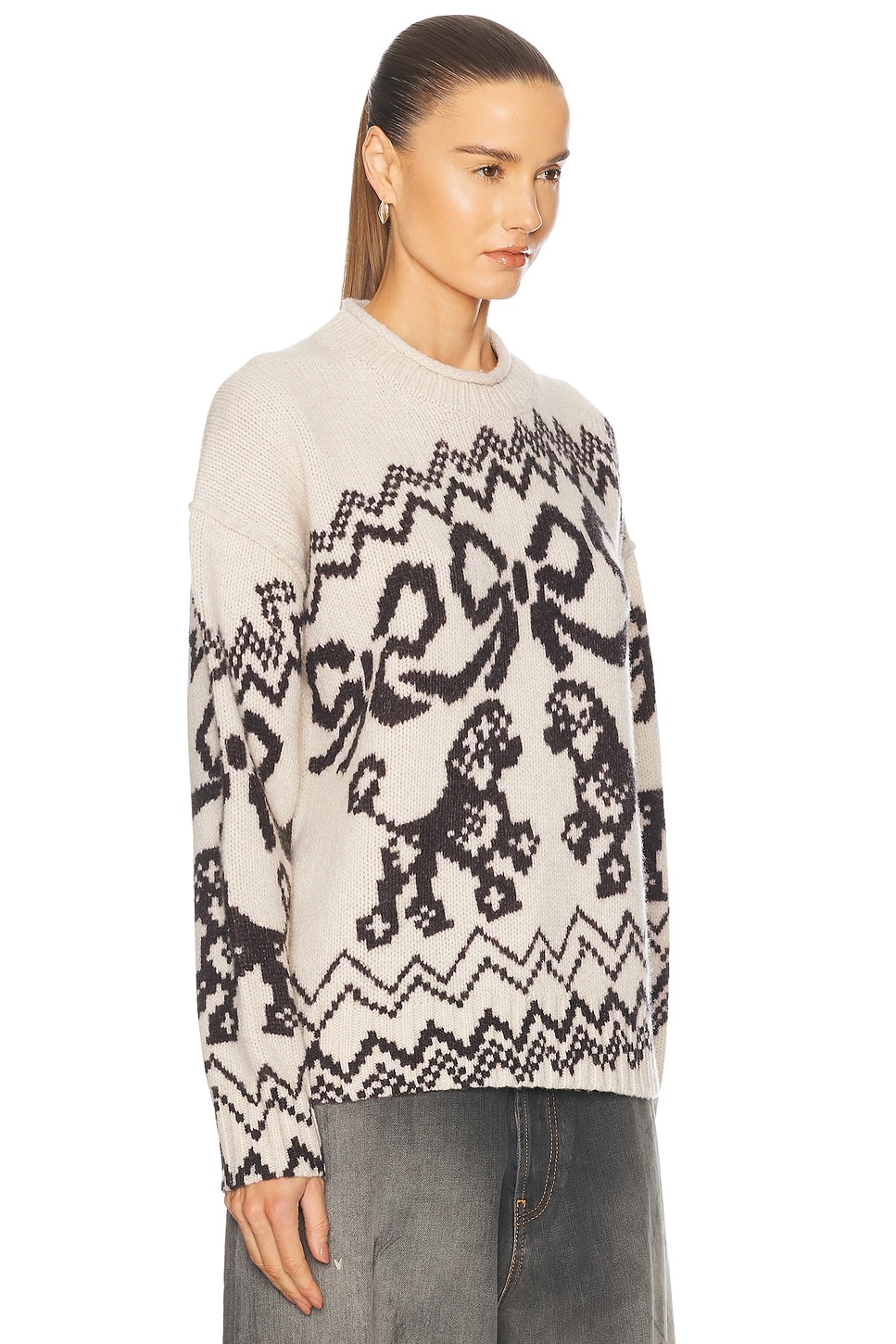 Kaisen Donegal Fair Isle Sweater - 2