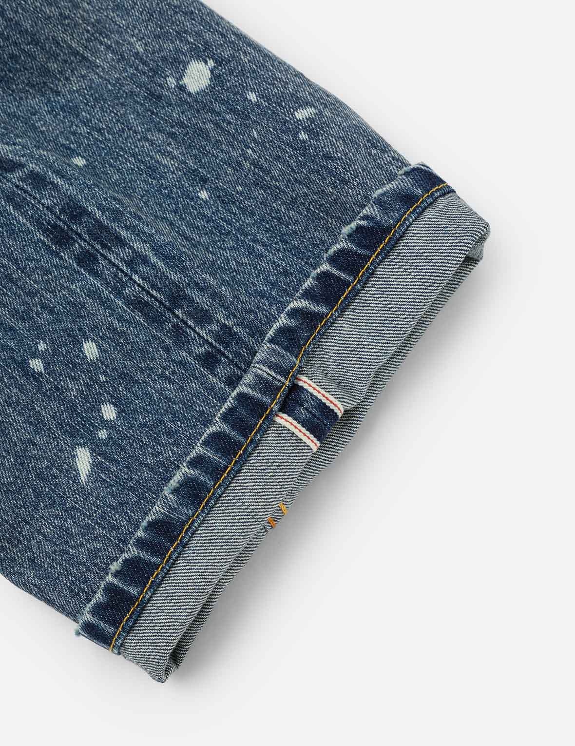 Deconstructed Inserted Seagull Embroidery Regular Fit Jeans #2000 - 7