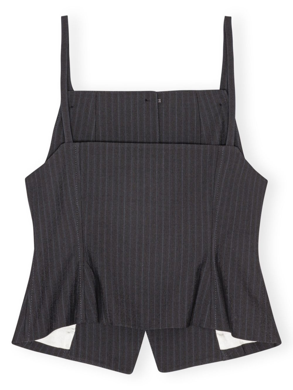 pinstripe-print vest - 6