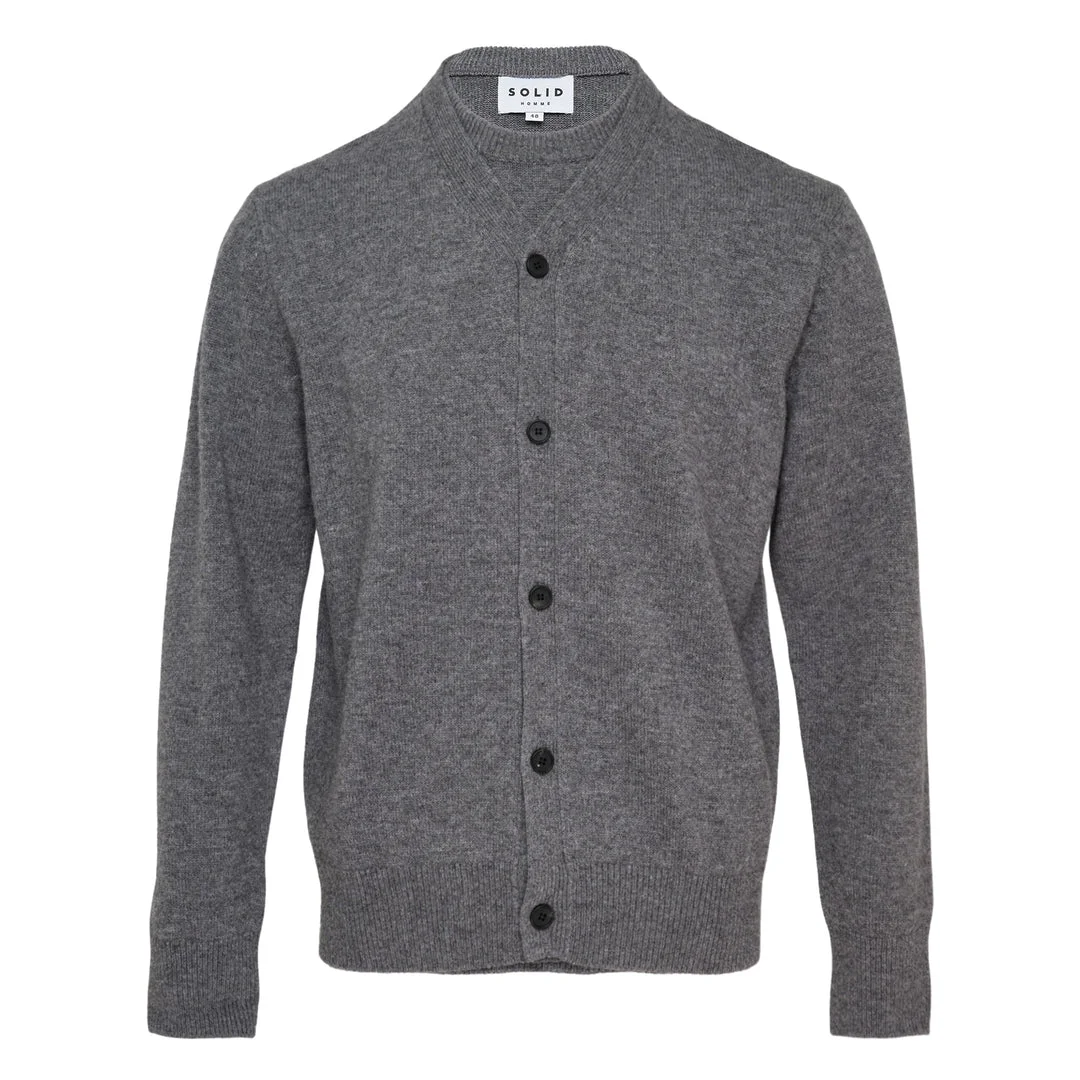 Knit Button-Up Cardigan - 1