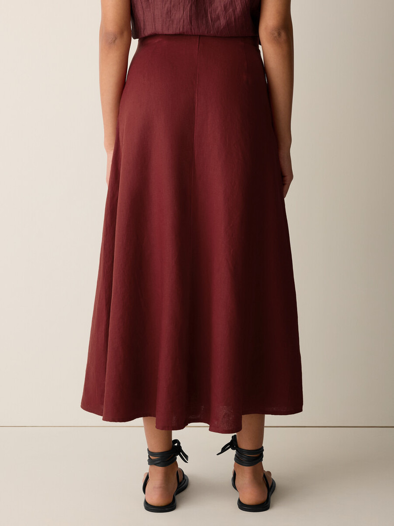 Organic Linen Half-Circle Skirt 4