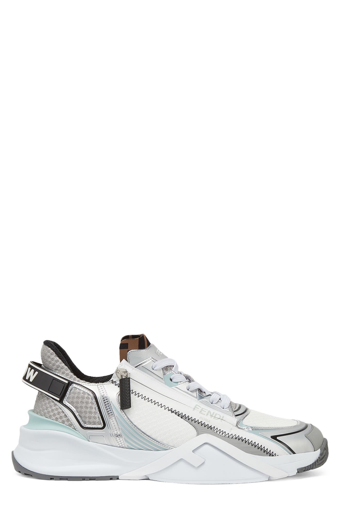 Fendi Flow Low Top Sneaker in F1Rtf Sil Ner Oxyg/nuv/bia at Nordstrom - 2