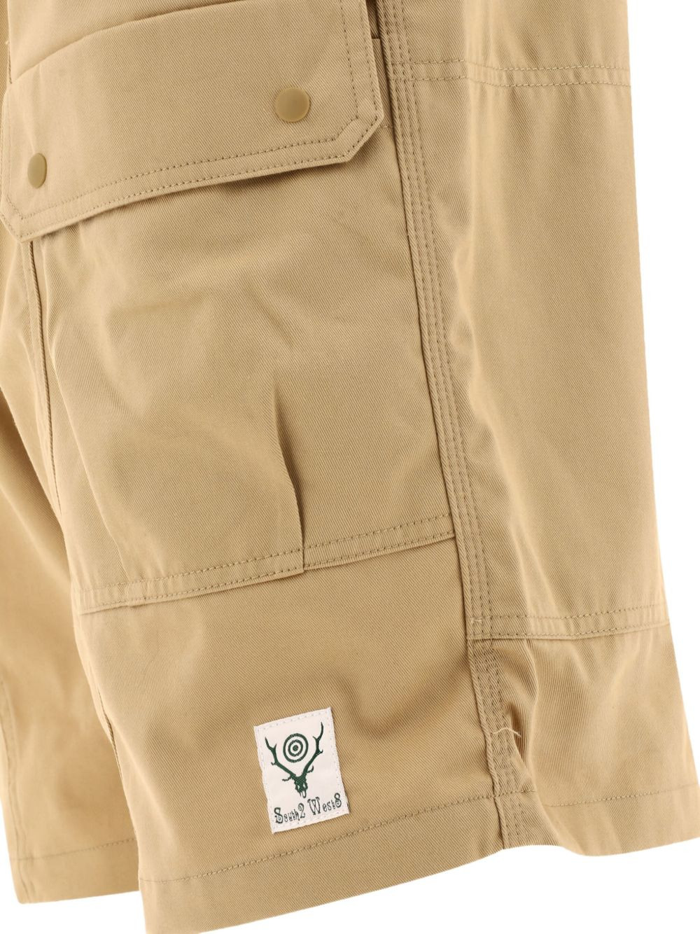 cargo-pocket elasticated-waistband shorts - 4