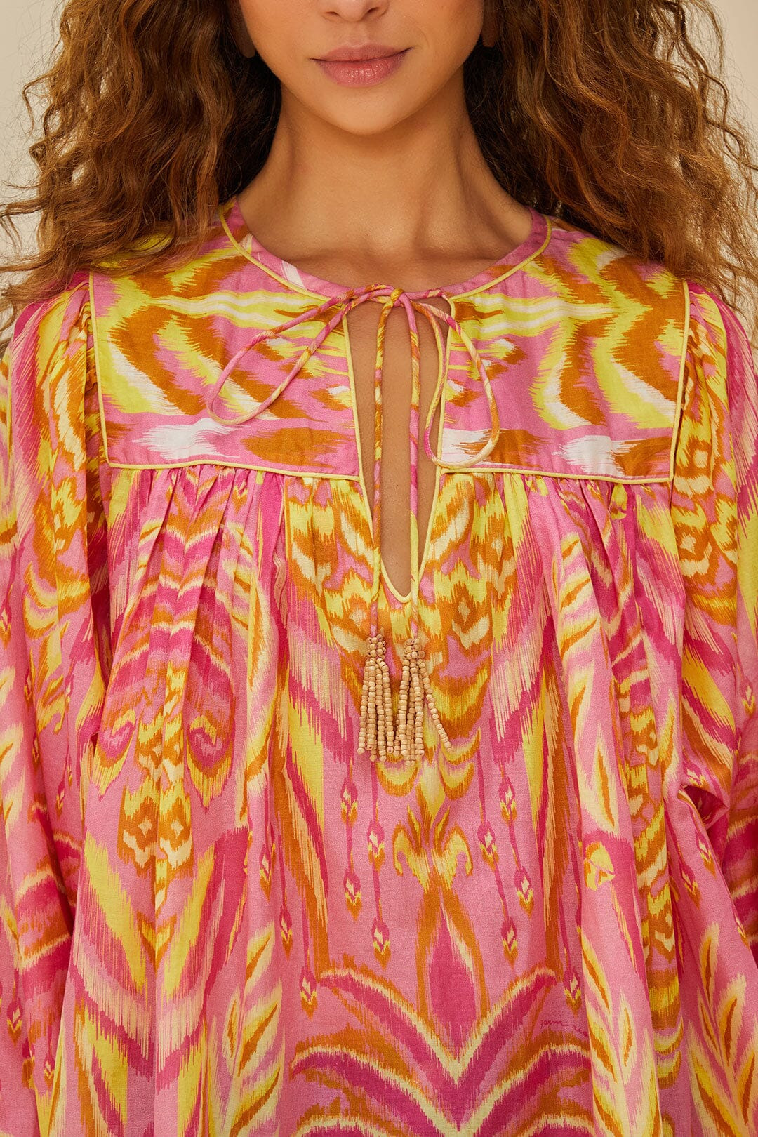 Pink Pineapple Tapestry Blouse - 2
