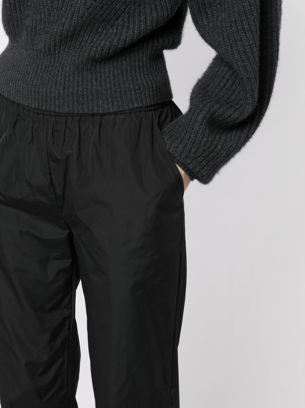elasticated-waistband track pants - 5