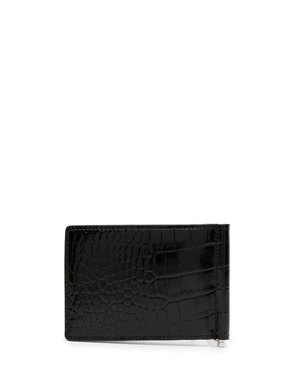 Medusa-plaque leather bi-fold wallet - 2