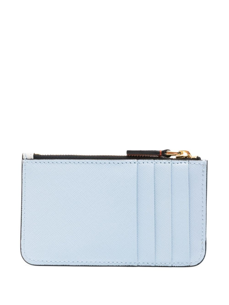 Marni colour-block leather cardholder outlook