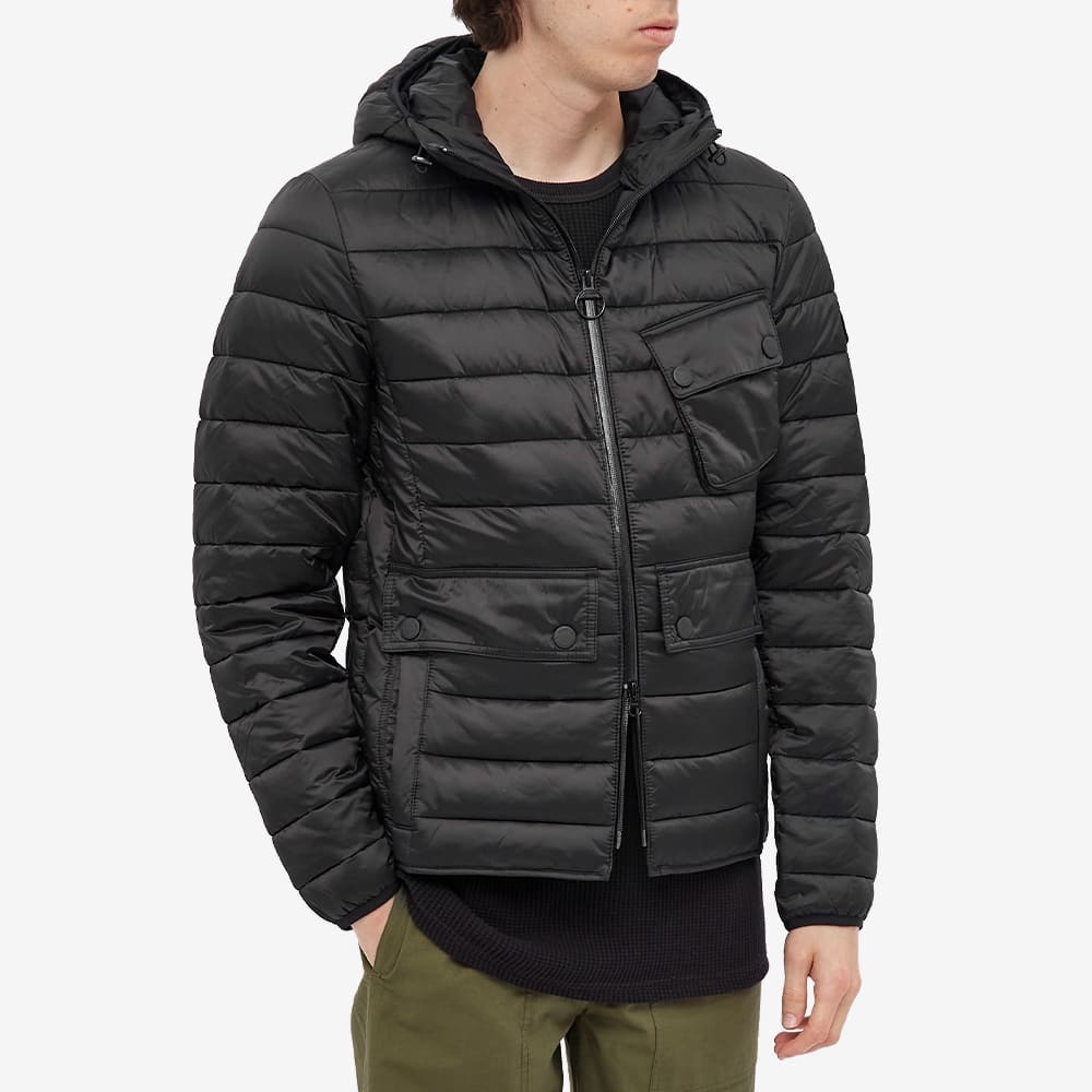 Barbour International Ouston Hooded Quilt Jacket - 5