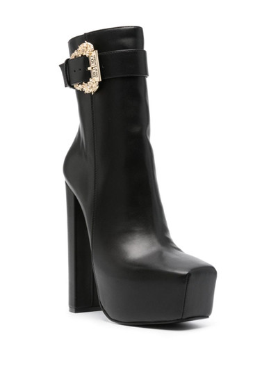 VERSACE JEANS COUTURE Barocco-buckle 140mm platform boots outlook