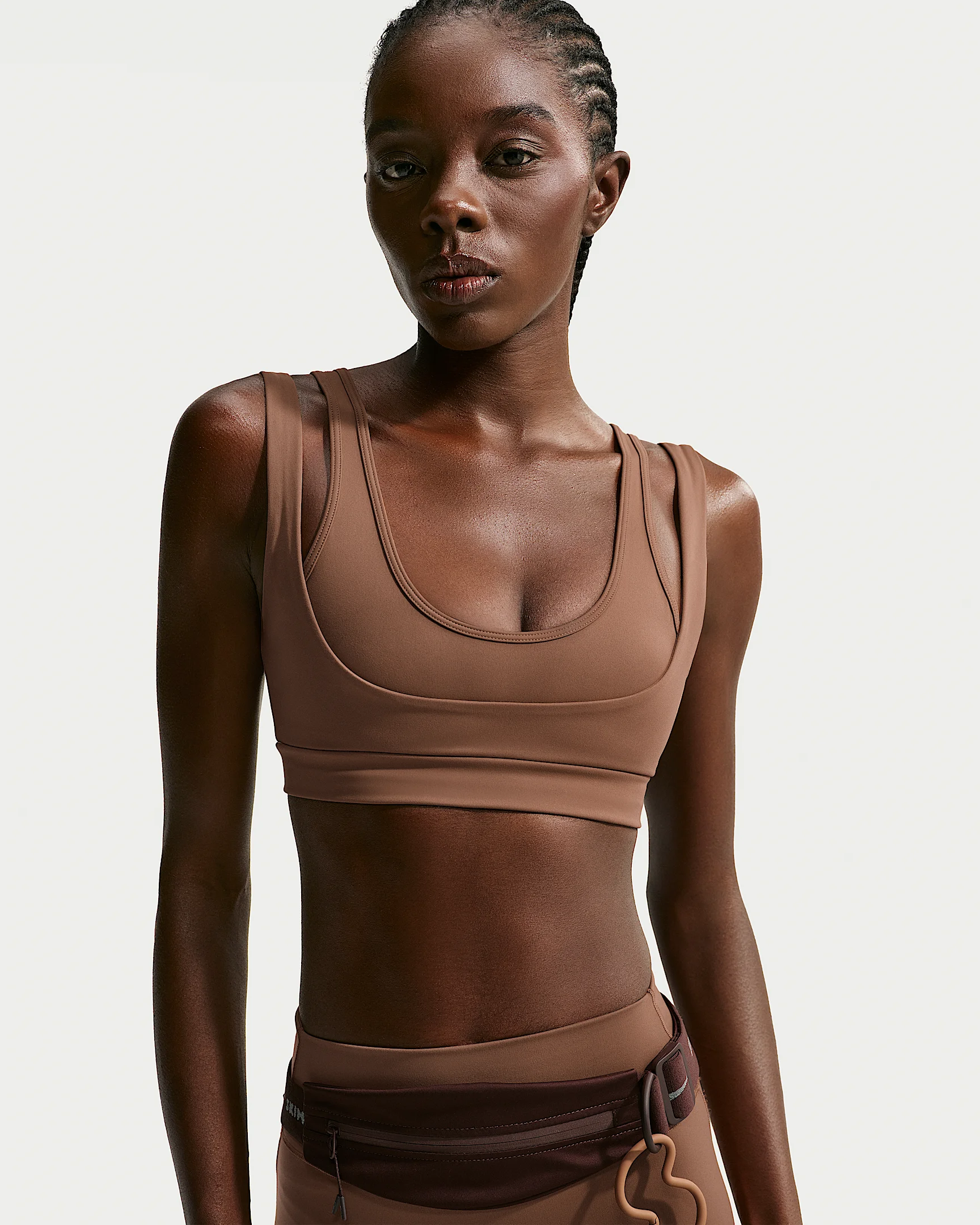 NikeSKIMS Matte Women's Double-Strap Scoop Bra - 1