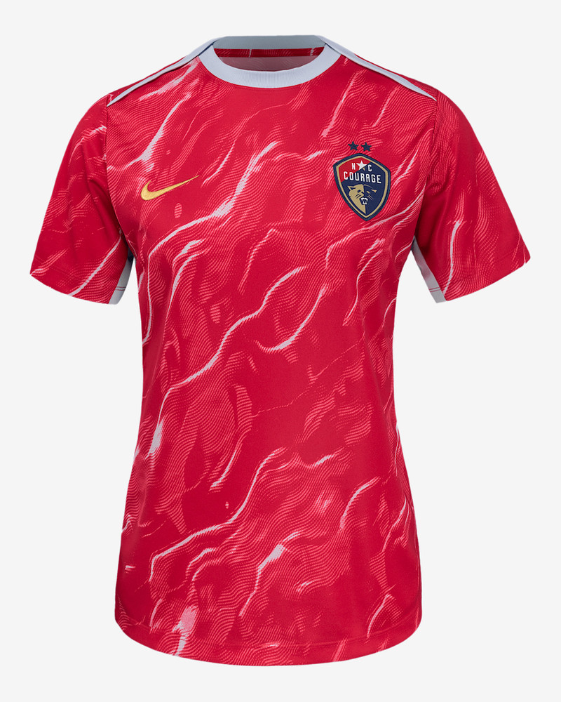 North Carolina Courage 2025 Women's Nike NWSL Short-Sleeve Pre-Match Top 1
