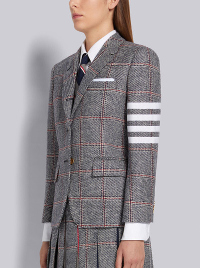 Thom Browne Multicolor Step Twill Windowpane British Wool Grosgrain 4-Bar Classic Sport Coat outlook