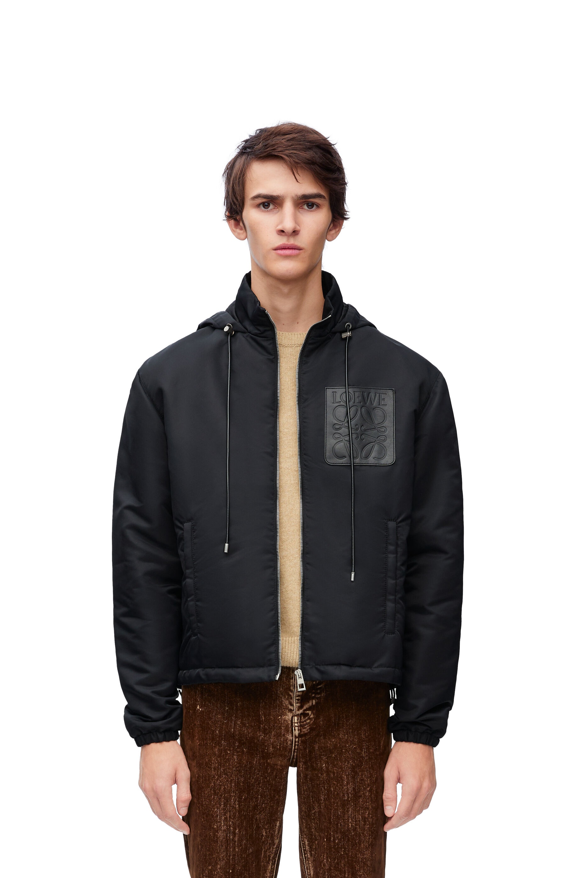 Hooded padded jacket in nylon - 3
