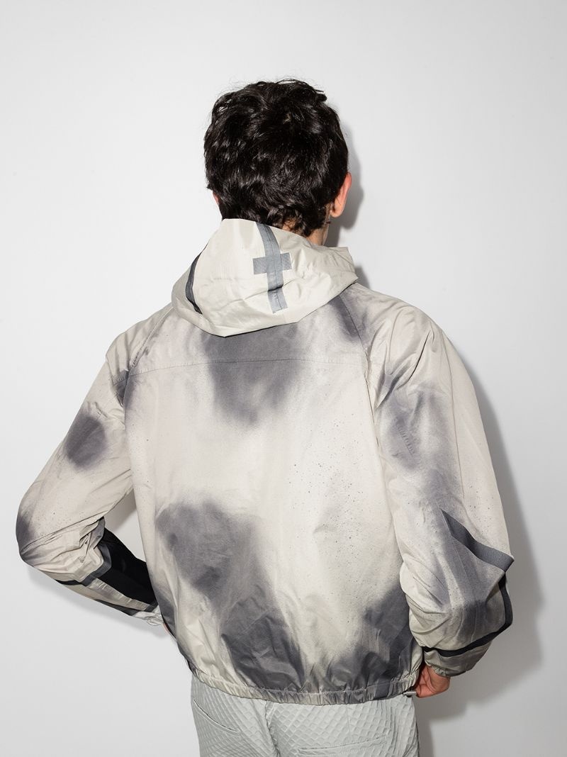 faded-effect hooded jacket - 3