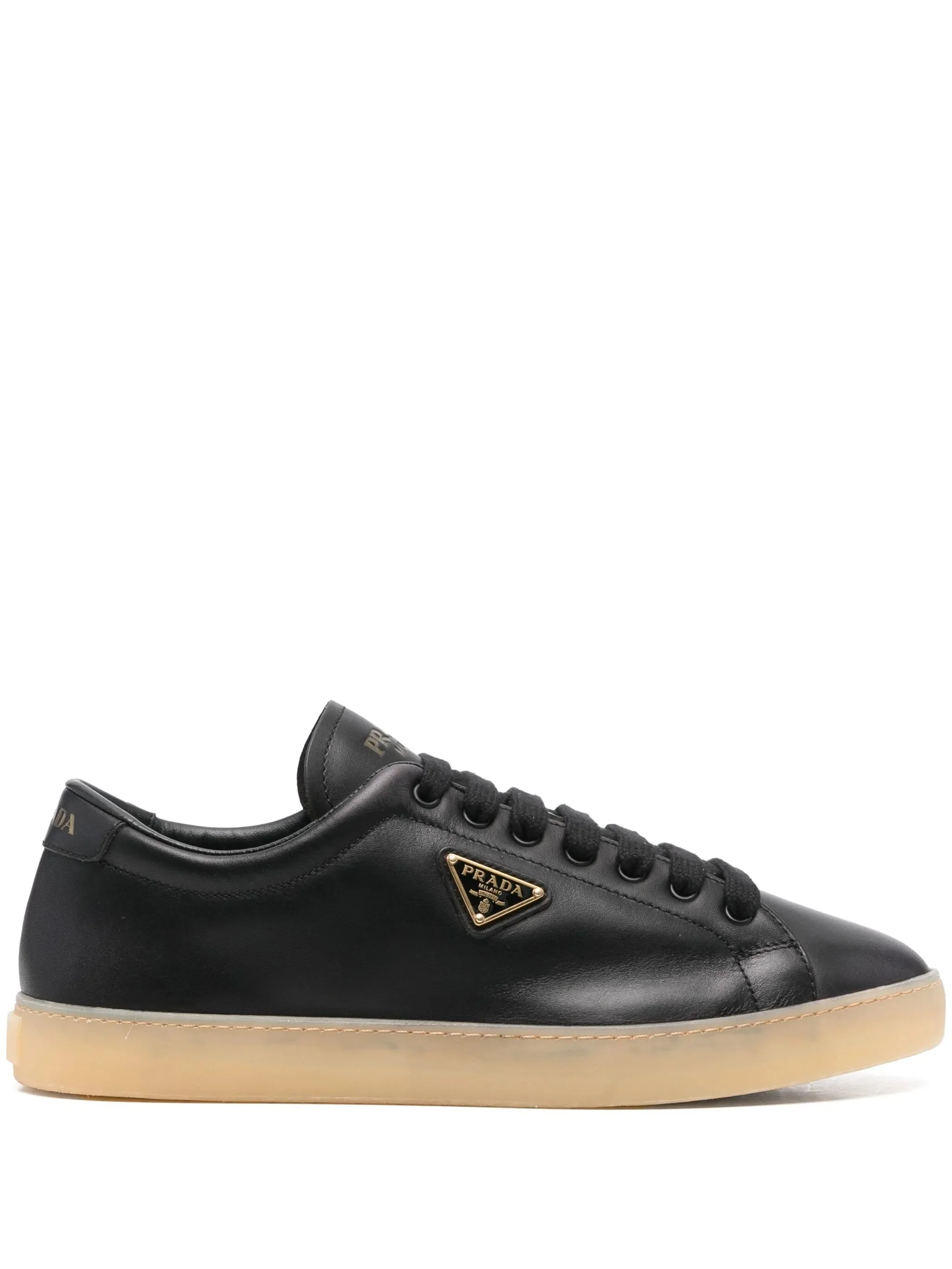Enamel Triangle-logo Sneakers - 1