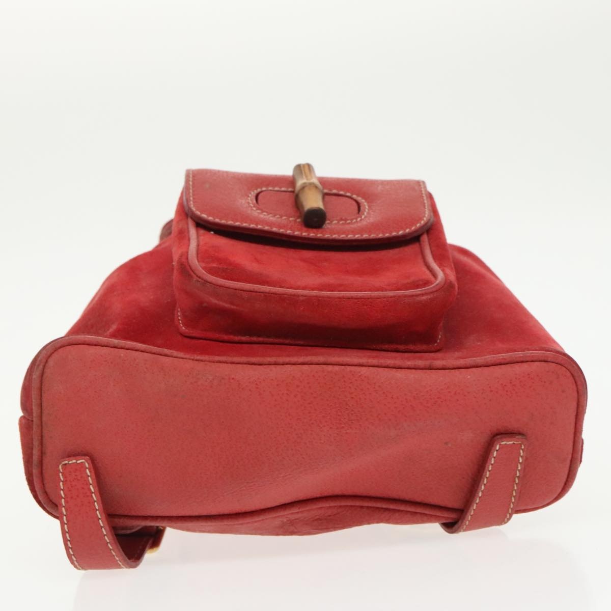 GUCCI Bamboo Backpack Suede Red Gold 003 58 003 58 - 13