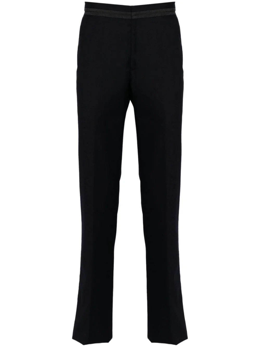 wool straight-leg tailored trousers - 1