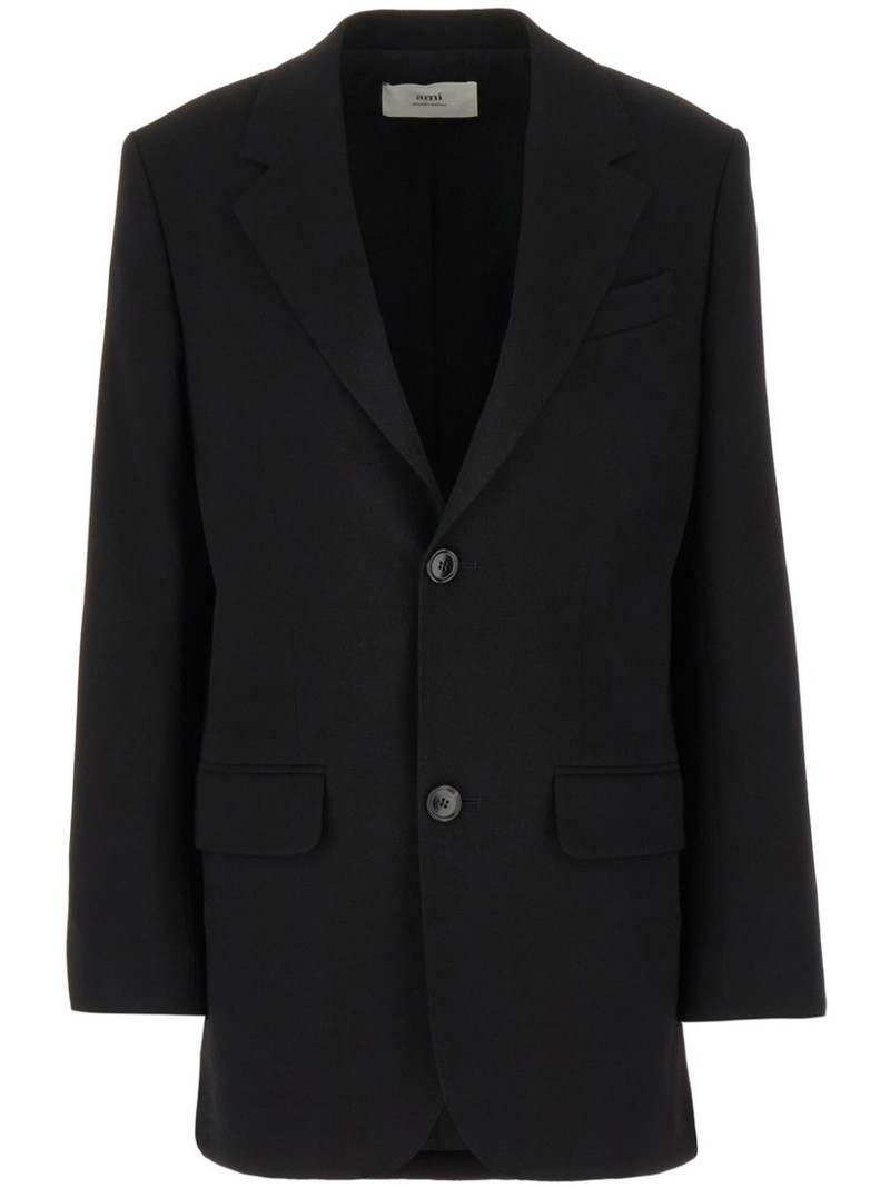 crepe single-breasted blazer 1
