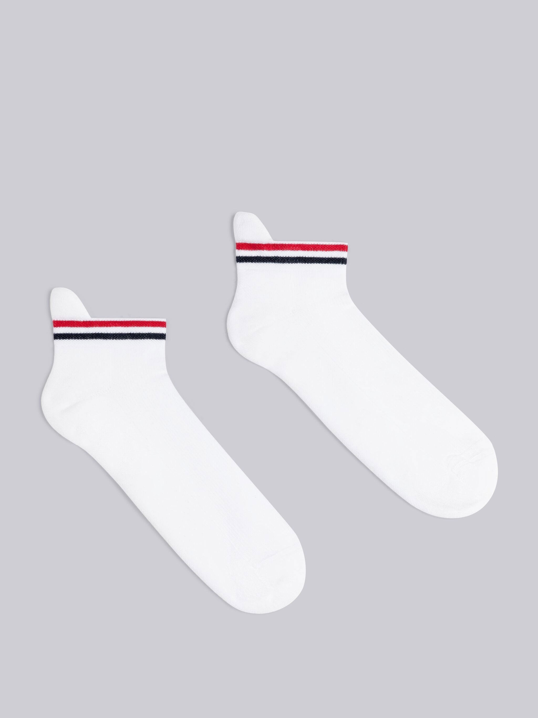 stripe-detail ankle socks - 1