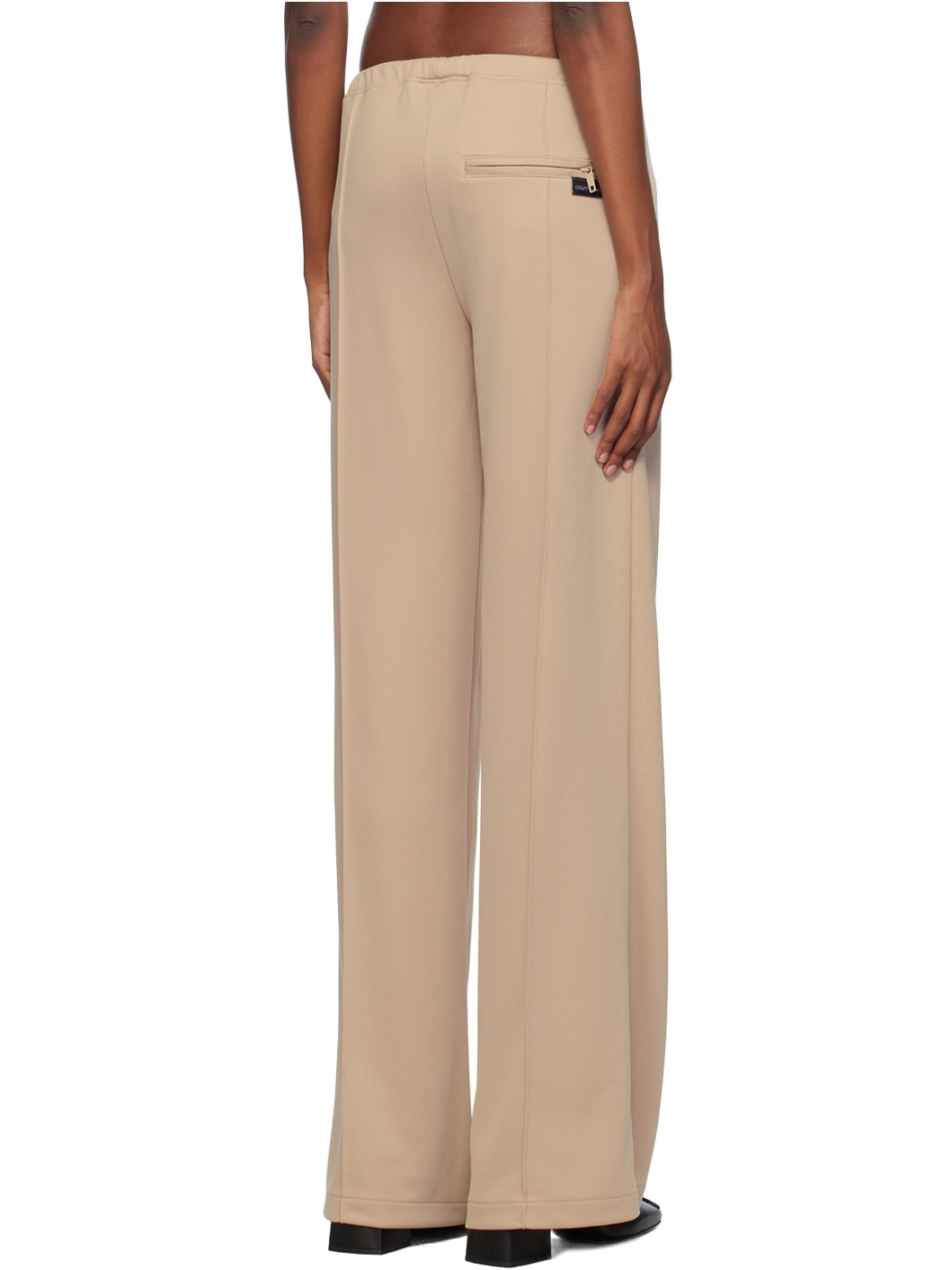 Beige Interlock Lounge Pants - 3