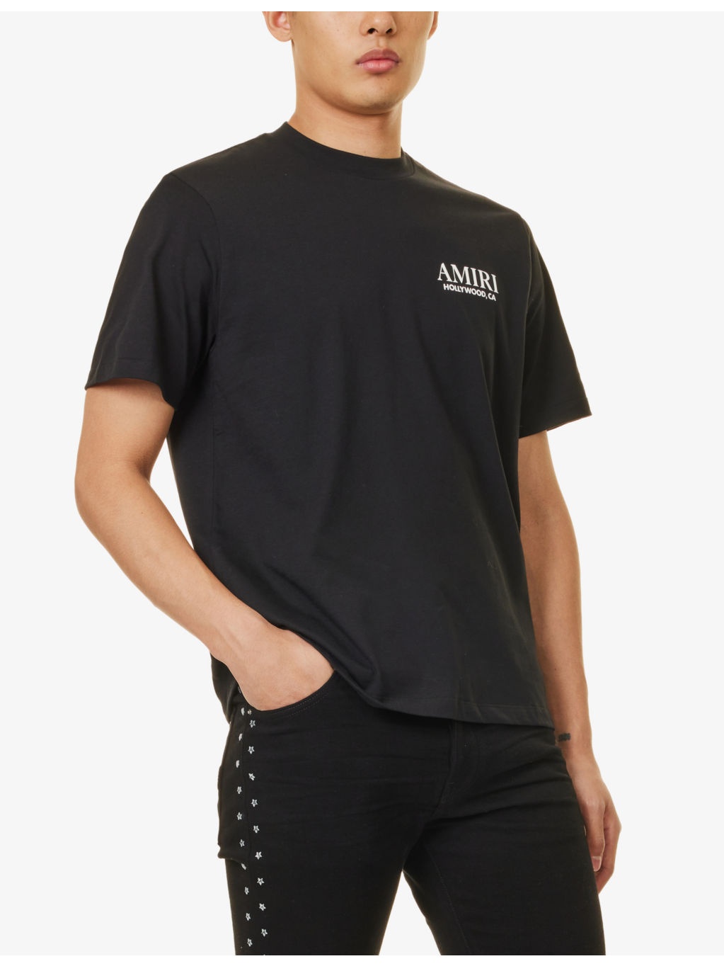 Bones Stacked short-sleeve cotton-jersey T-shirt - 3