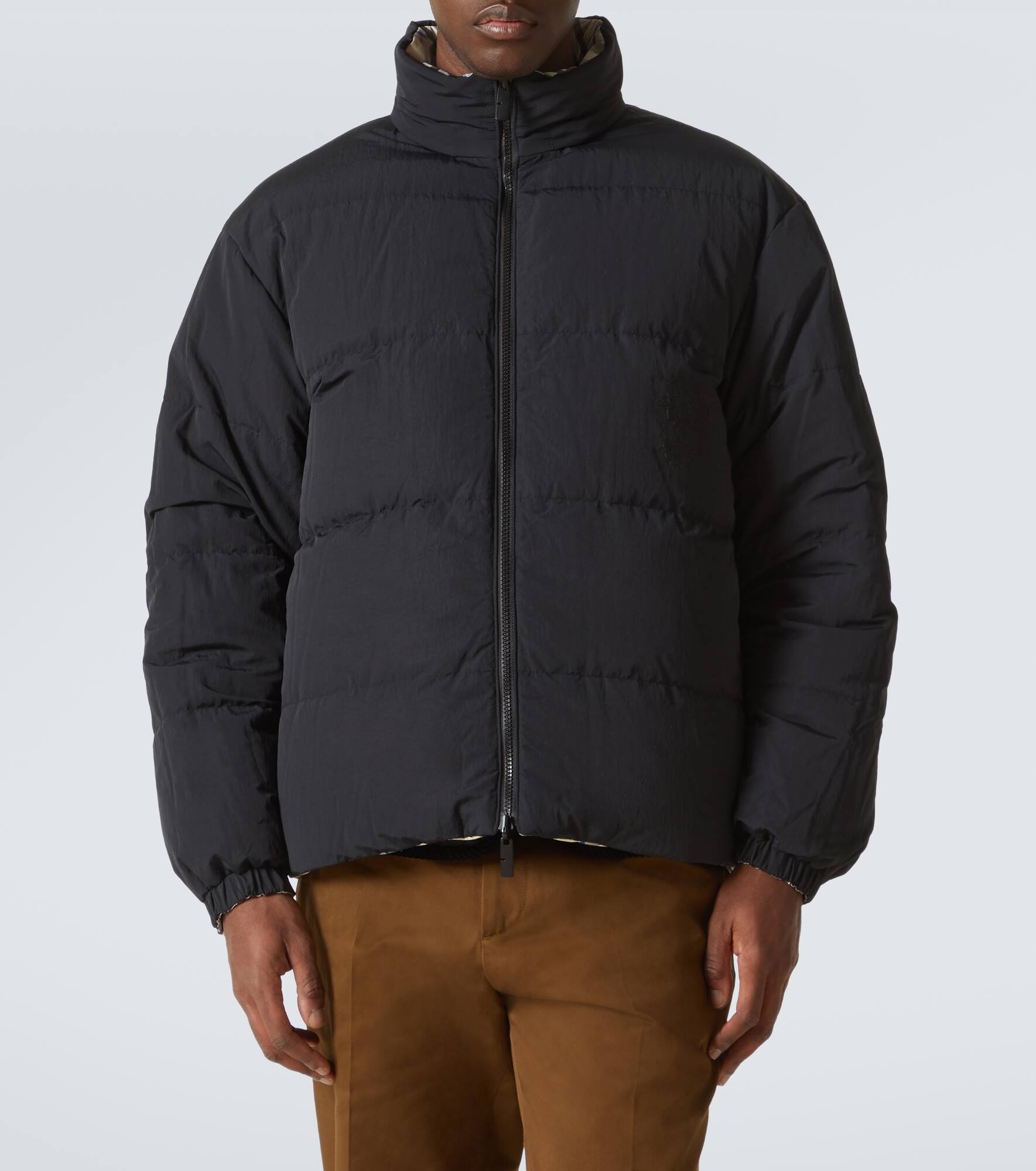 Checked quilted jacket - 7