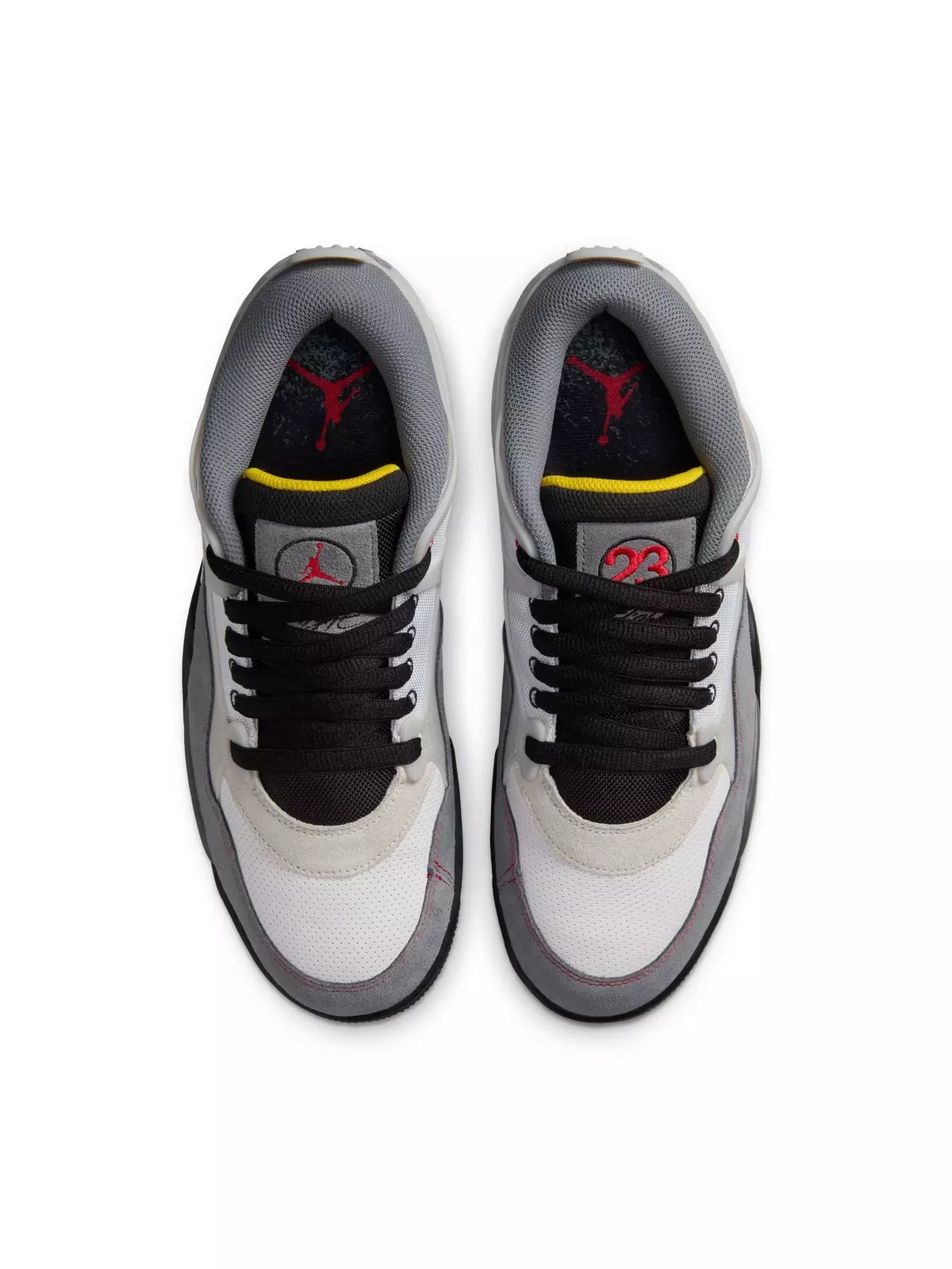 4 RM Premium "White/Fire Red/Black/Smoke Grey" Men's Shoe - 6