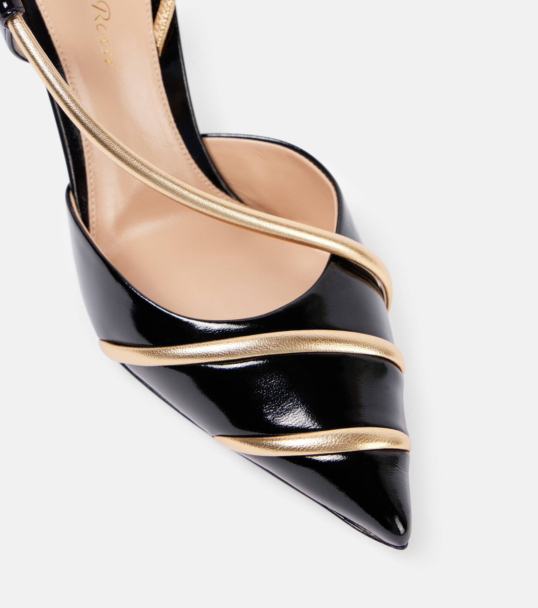 85 patent leather slingback pumps - 6