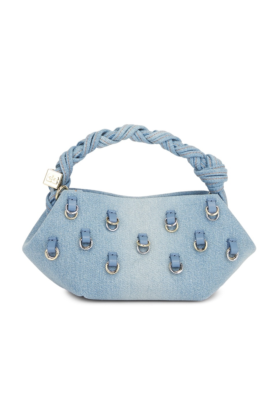 Washed Denim Charms Bou Mini Bag - 3