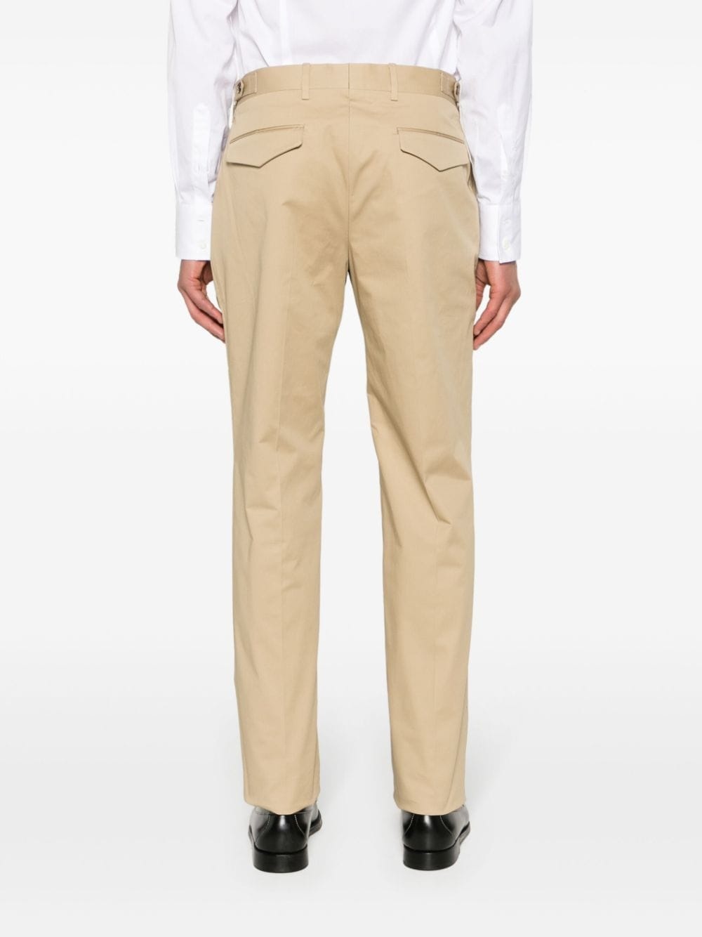 mid-rise tapered chinos - 4
