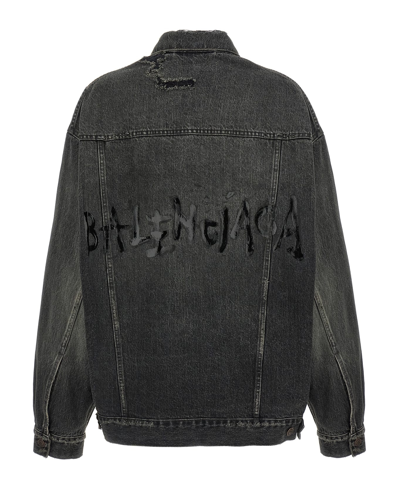 Denim Jacket With Used Effect - 2