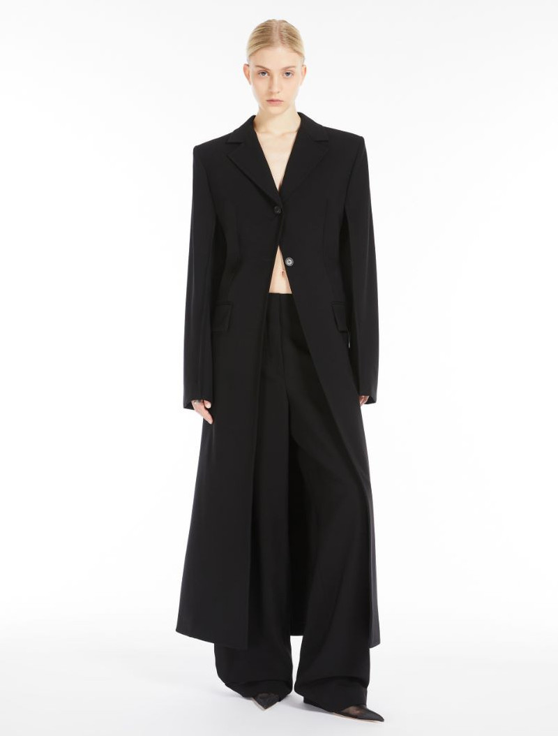 Sportmax Stretch duster coat in technical viscose - RUNWAY outlook