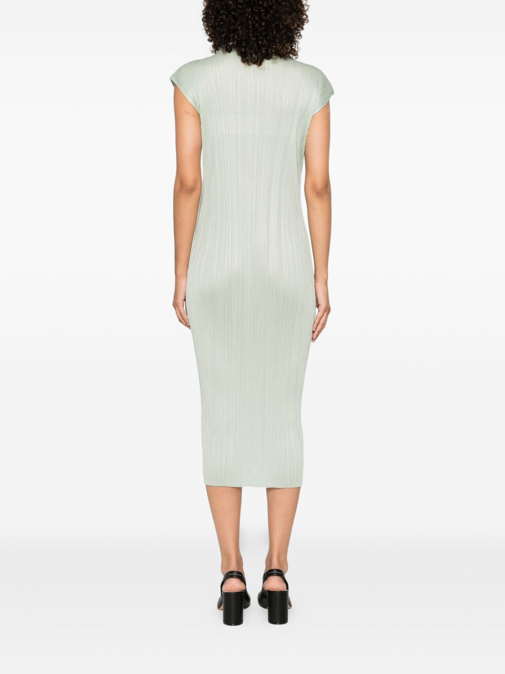 pleated sleeveless dress - 4