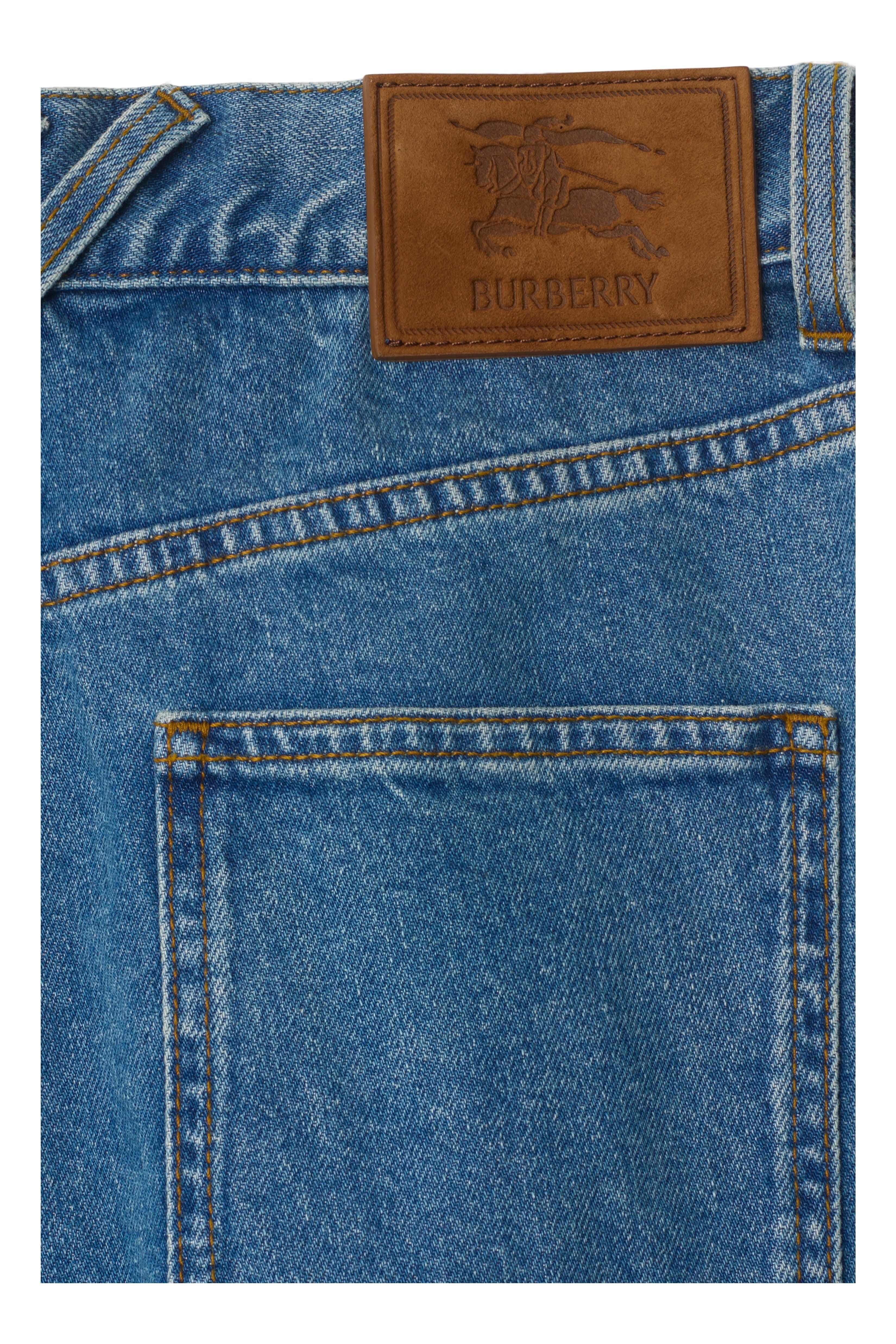 burberry High Rise Bootcut Jeans in Mid Blue at Nordstrom - 5