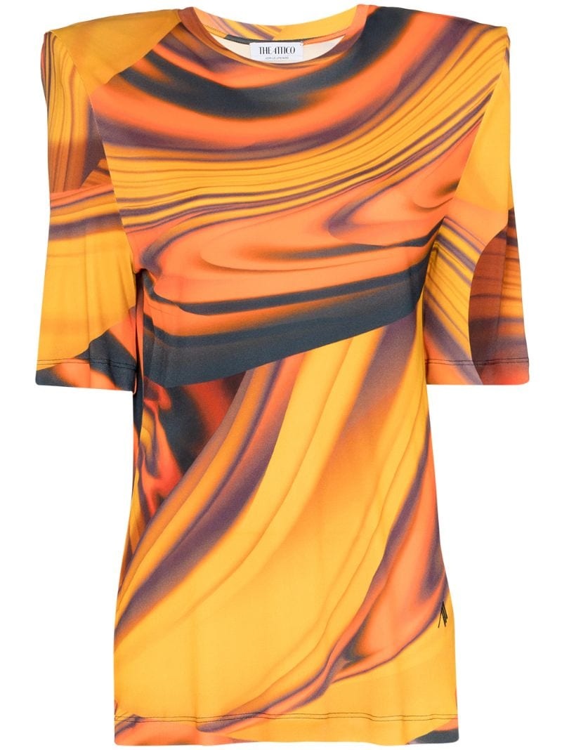 Bella abstract-print T-shirt - 1