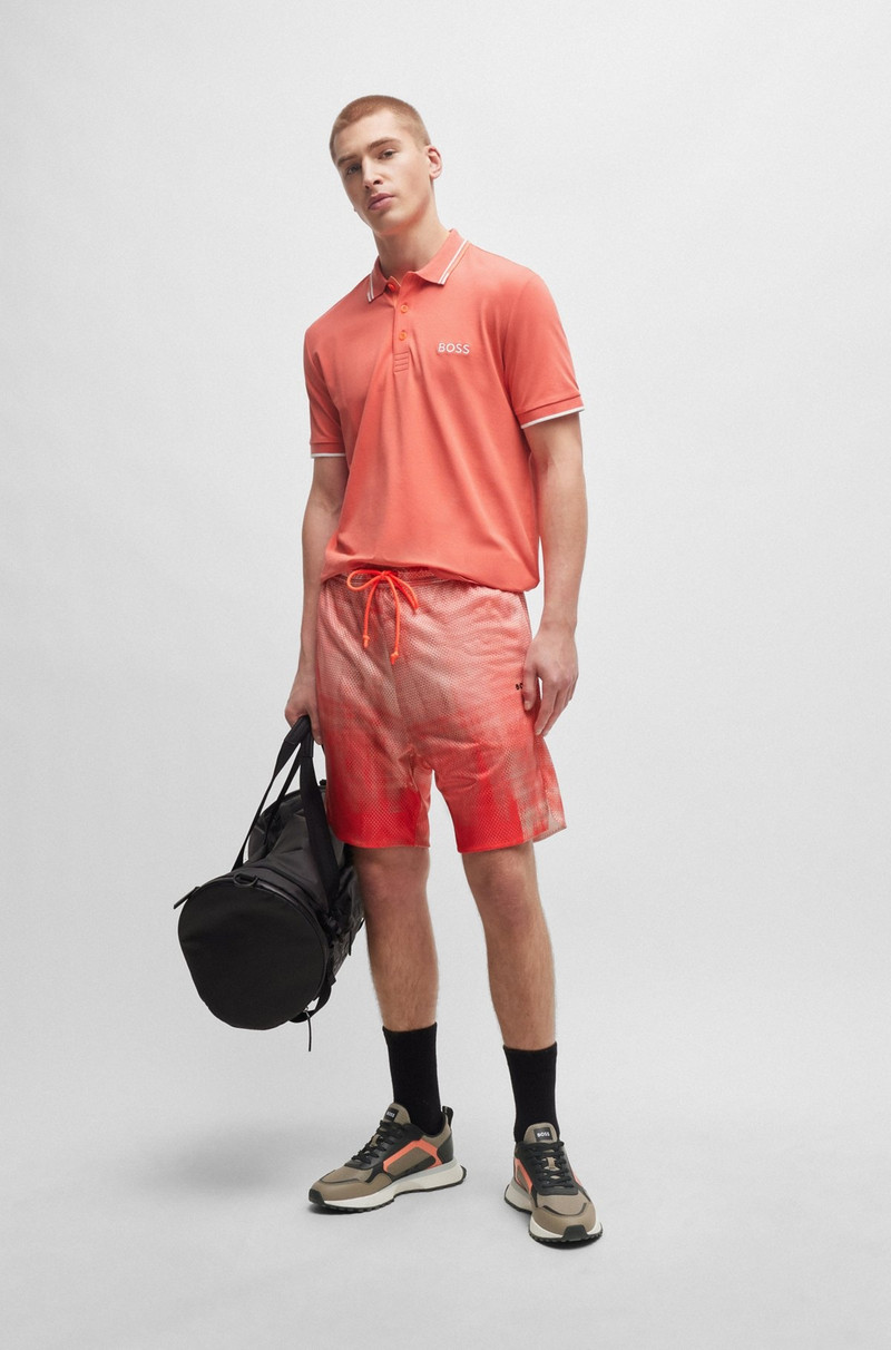 BOSS POLO SHIRT WITH CONTRAST LOGOS outlook