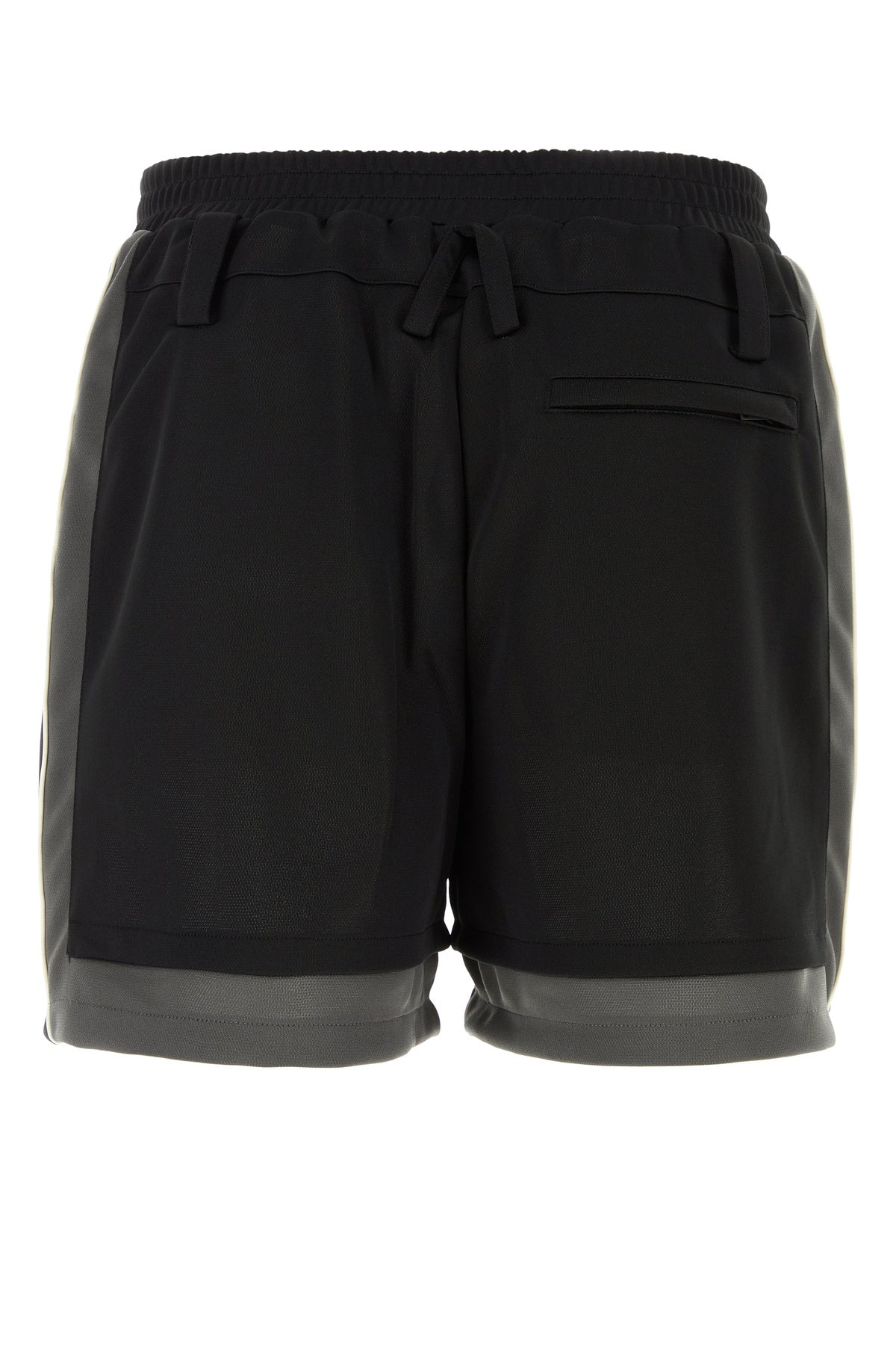 Black polyester bermuda shorts - 2