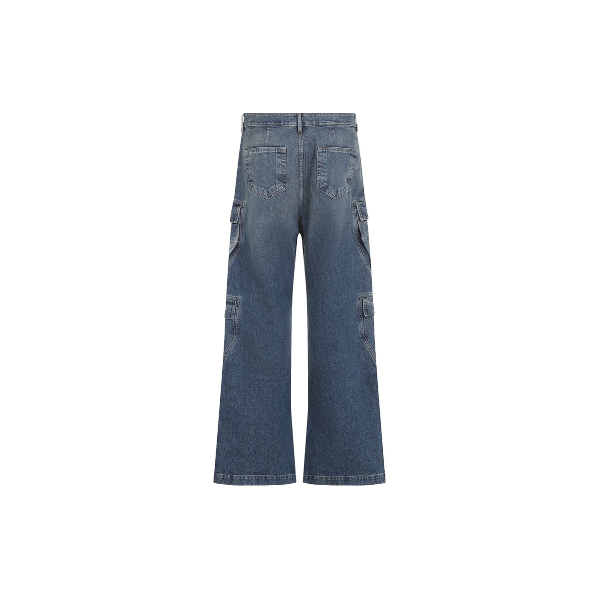 DOUBLE CARGO JEANS (WASHED INDIGO) - 2