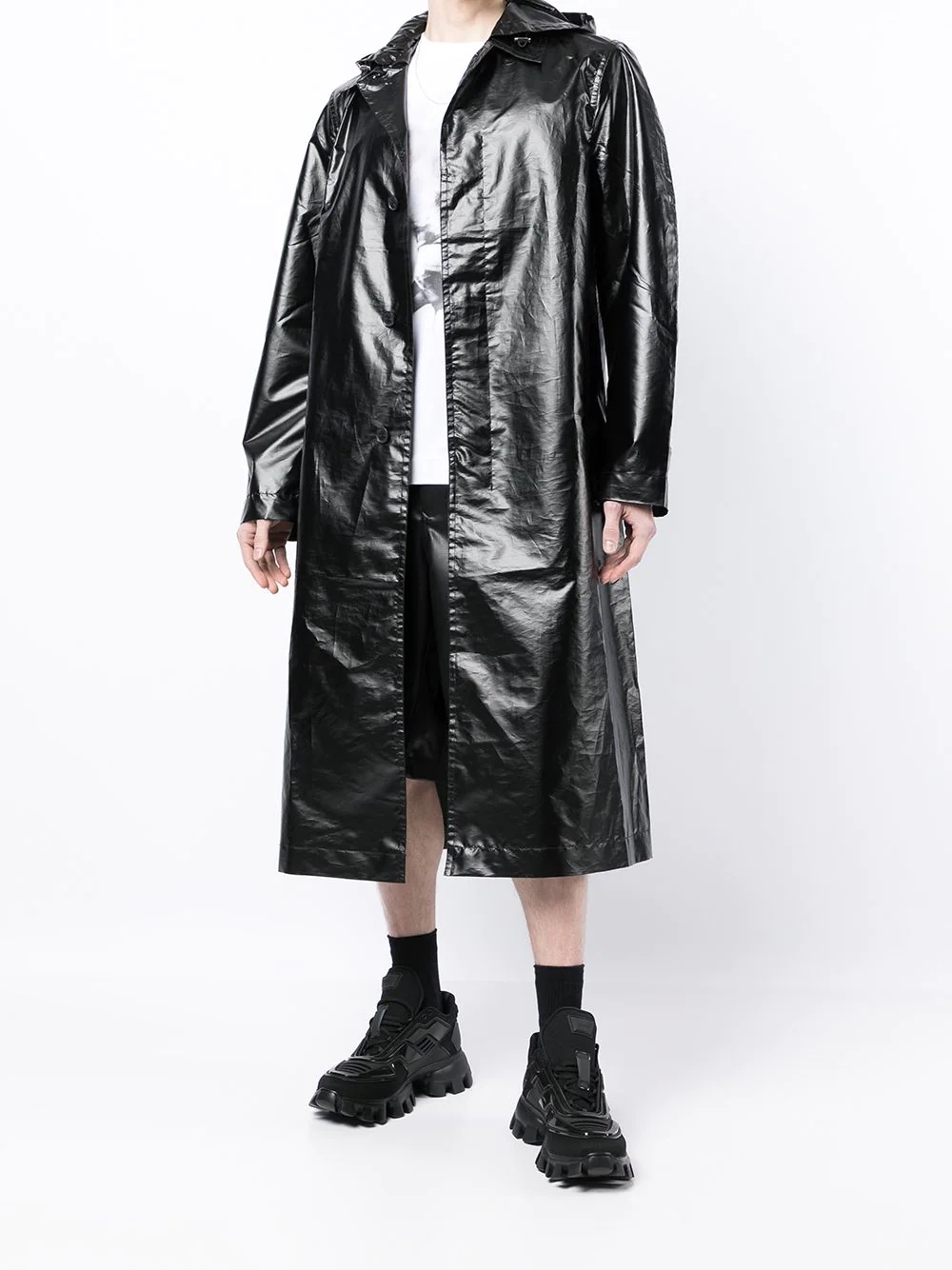 lightweight belted raincoat - 2
