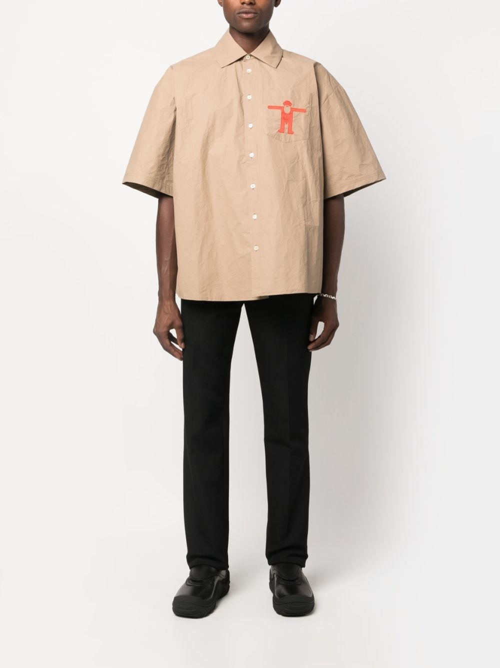 Star logo-print oversize shirt - 2