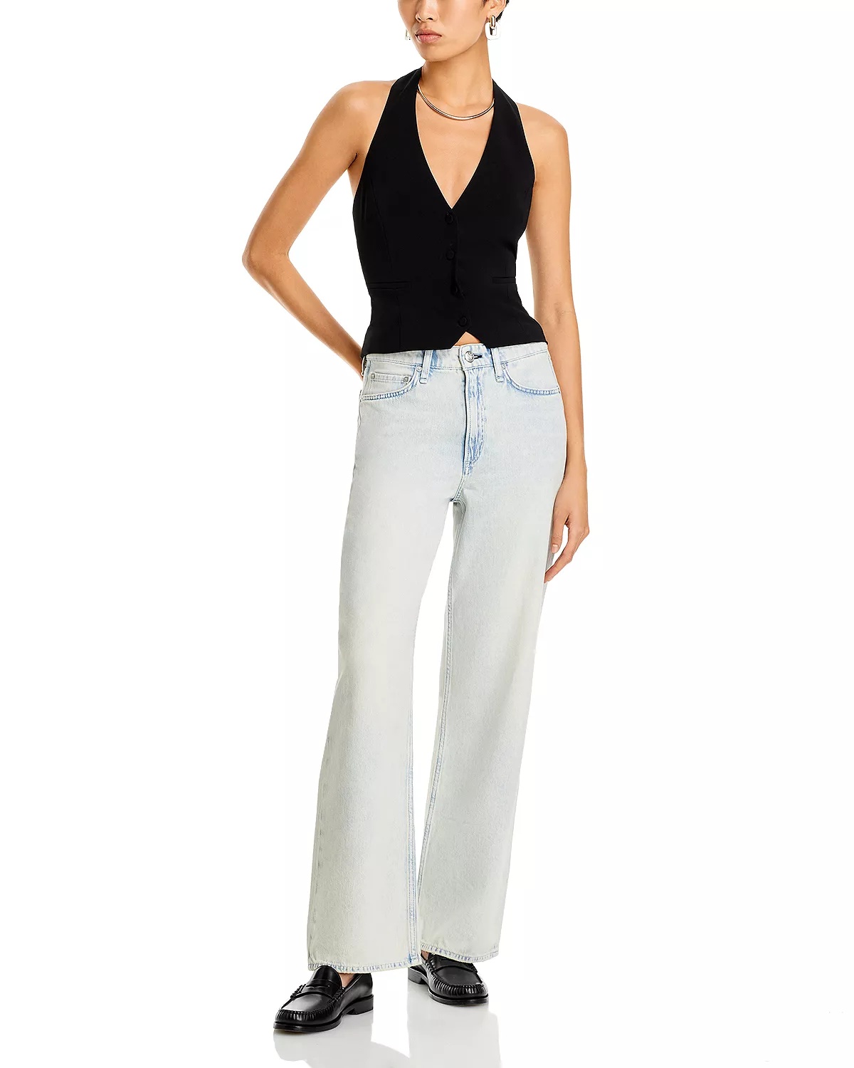 Logan Wide Leg Jeans in Icefall - 3