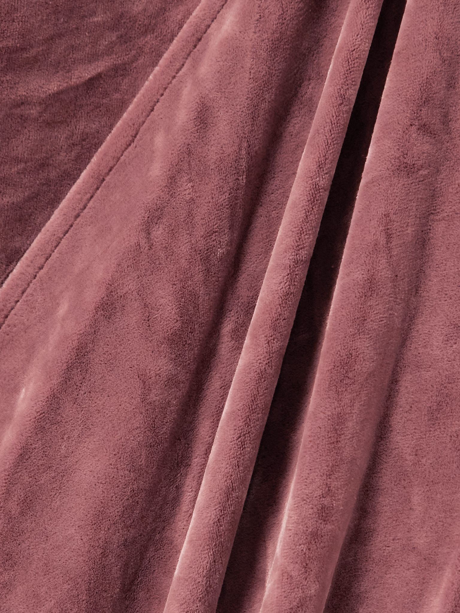 Draped velvet wrap gown Antique rose - 4