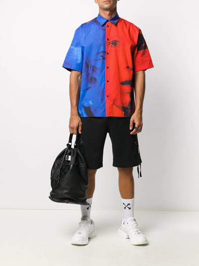 MSGM faces print shirt outlook