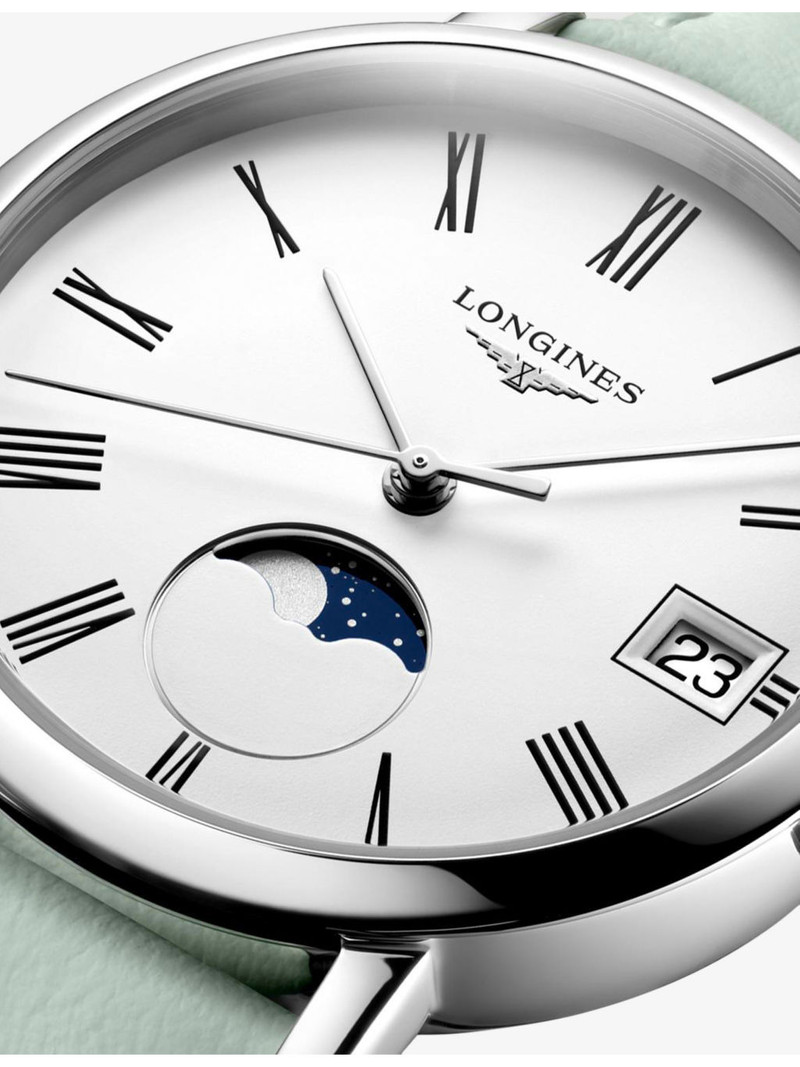 Longines L4.330.4.11.0 Elegant Collection Moonphase Stainless-Steel Quartz Watch outlook