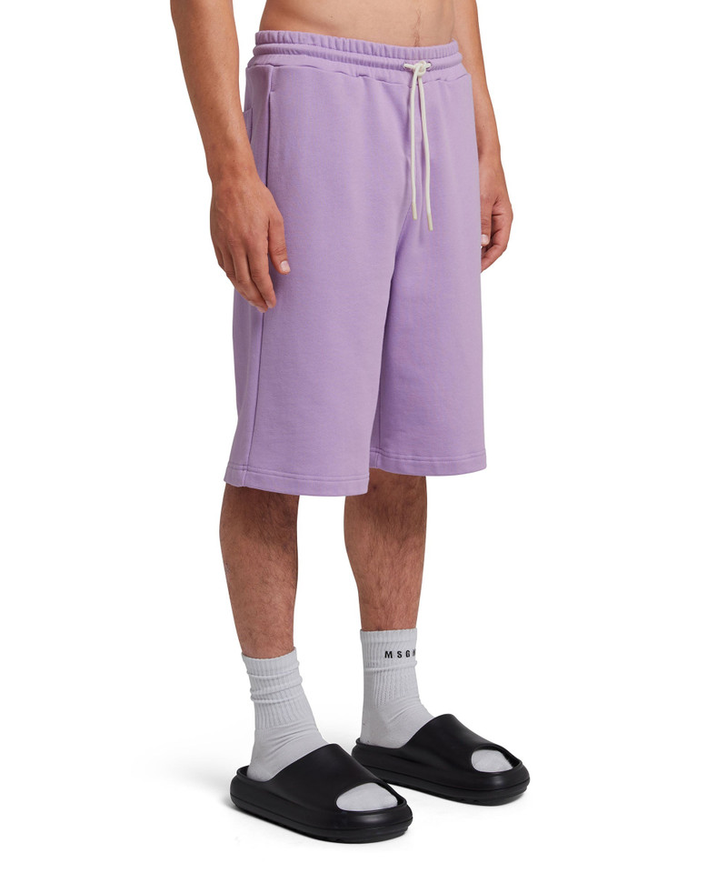 "FANTASTIC GREEN INVERSE SERIES" organic cotton sweat Bermudas 4