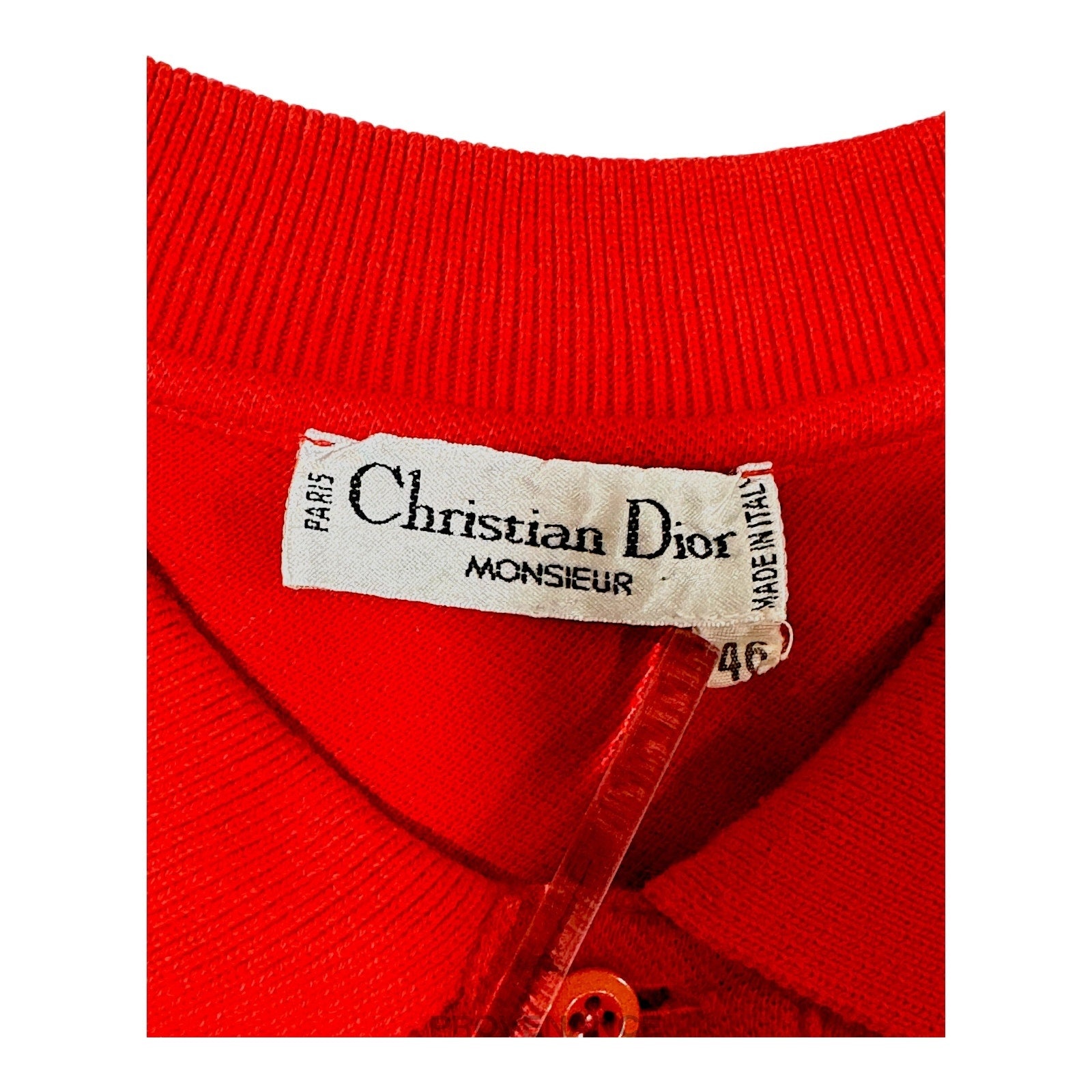 Christian Dior Sports - Christian Dior CD Sports Polo Long Sleeve Shirt - Red 46 - 6