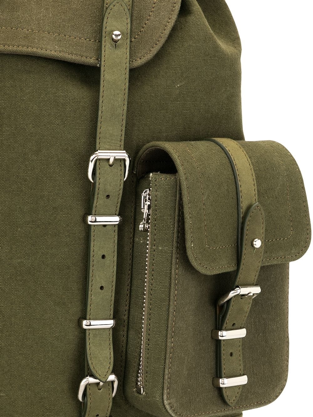utility-style canvas backpack - 4